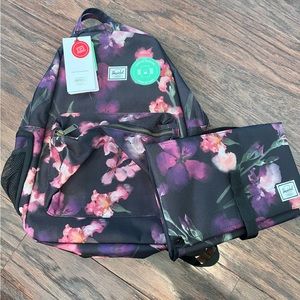 NWT Herschel Baby Nova Sprout Backpack/diaper bag, Iris, One Size
